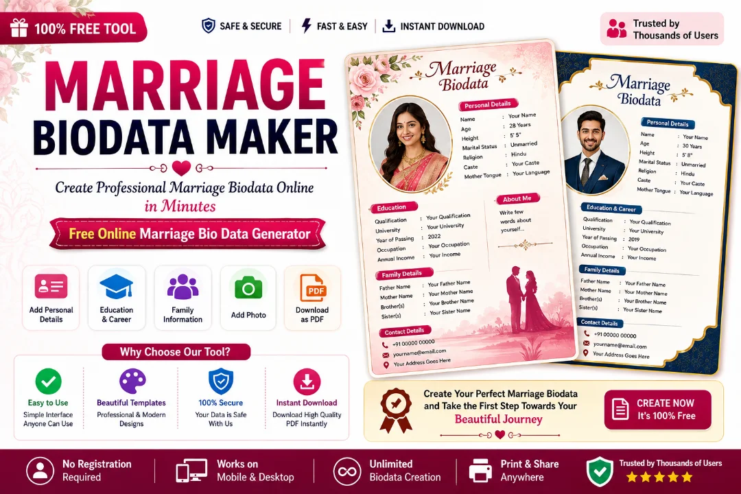 Marriage Biodata Maker